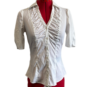 Reitmans White Button Down Shirt XS289